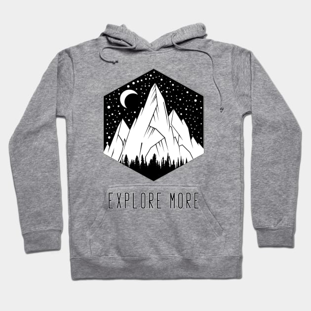 Explore More Hoodie by Bongonation